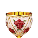 Maxbell 30ml Mini Goblet Vintage Alloy Wine Cup Party Supplies Sturdy European Style Style B
