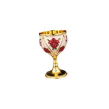 Maxbell 30ml Mini Goblet Vintage Alloy Wine Cup Party Supplies Sturdy European Style Style B