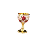 Maxbell 30ml Mini Goblet Vintage Alloy Wine Cup Party Supplies Sturdy European Style Style B