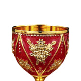 Maxbell 30ml Mini Goblet Vintage Alloy Wine Cup Party Supplies Sturdy European Style Style C