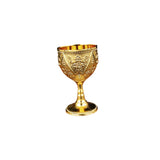 Maxbell 30ml Mini Goblet Vintage Alloy Wine Cup Party Supplies Sturdy European Style Style D