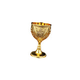 Maxbell 30ml Mini Goblet Vintage Alloy Wine Cup Party Supplies Sturdy European Style Style D