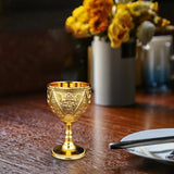 Maxbell 30ml Mini Goblet Vintage Alloy Wine Cup Party Supplies Sturdy European Style Style D