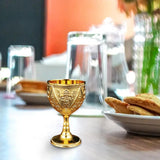 Maxbell 30ml Mini Goblet Vintage Alloy Wine Cup Party Supplies Sturdy European Style Style D
