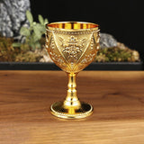 Maxbell 30ml Mini Goblet Vintage Alloy Wine Cup Party Supplies Sturdy European Style Style D