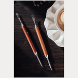 Maxbell Coffee Art Pen DIY Coffee Art Tool Latte Art Pen for Espresso Cappuccino Bar Wooden