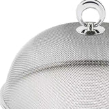 Maxbell Metal Mesh Food Cover Plate Serving Cover for Outdoor Party Camping Diameter 28cm