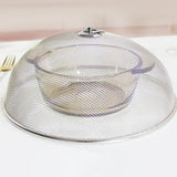 Maxbell Metal Mesh Food Cover Plate Serving Cover for Outdoor Party Camping Diameter 28cm
