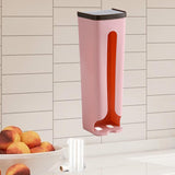 Maxbell Grocery Bag Holder Waterproof Grocery Bag Saver for Restaurant Bathroom Home Pink