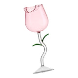 Maxbell Transparent Glasses Cup 280ml for Housewarming Wedding Birthday Celebrations Pink