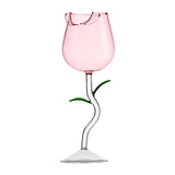 Maxbell Transparent Glasses Cup 280ml for Housewarming Wedding Birthday Celebrations Pink