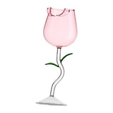 Maxbell Transparent Glasses Cup 280ml for Housewarming Wedding Birthday Celebrations Pink