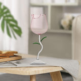 Maxbell Transparent Glasses Cup 280ml for Housewarming Wedding Birthday Celebrations Pink