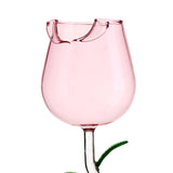 Maxbell Transparent Glasses Cup 280ml for Housewarming Wedding Birthday Celebrations Pink
