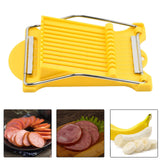 Maxbell Stainless Steel Wire Lightweight Cheese Slicer Cutter for Ham Soft Food Eggs