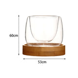 Maxbell Glass Tea Cup Drinkware Creative Double Wall Cups for Home Restaurant Office