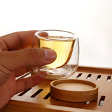 Maxbell Glass Tea Cup Drinkware Creative Double Wall Cups for Home Restaurant Office