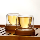 Maxbell Glass Tea Cup Drinkware Creative Double Wall Cups for Home Restaurant Office