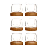 Maxbell Glass Tea Cup Drinkware Creative Double Wall Cups for Home Restaurant Office