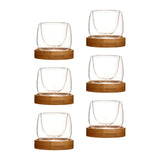 Maxbell Glass Tea Cup Drinkware Creative Double Wall Cups for Home Restaurant Office