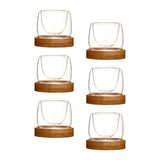 Maxbell Glass Tea Cup Drinkware Creative Double Wall Cups for Home Restaurant Office