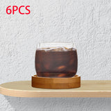 Maxbell Glass Tea Cup Drinkware Creative Double Wall Cups for Home Restaurant Office