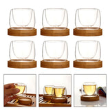 Maxbell Glass Tea Cup Drinkware Creative Double Wall Cups for Home Restaurant Office