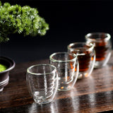 Maxbell 70ml Double Wall Glasses Clear Insulated Mug Drink Mug for Tea Beverage Coffee