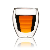 Maxbell 70ml Double Wall Glasses Clear Insulated Mug Drink Mug for Tea Beverage Coffee