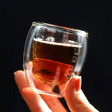 Maxbell 70ml Double Wall Glasses Clear Insulated Mug Drink Mug for Tea Beverage Coffee