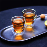 Maxbell Insulated Double Walled Coffee Glass Drinking Glass for Water Espresso Juice