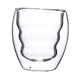 Maxbell Insulated Double Walled Coffee Glass Drinking Glass for Water Espresso Juice