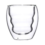Maxbell Insulated Double Walled Coffee Glass Drinking Glass for Water Espresso Juice