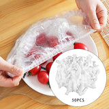 Maxbell 50 Pieces Food Covers Fresh Keeping Saver Bags Kitchen Wraps Caps Food Covers