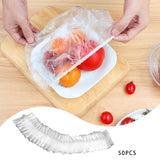 Maxbell 50 Pieces Food Covers Fresh Keeping Saver Bags Kitchen Wraps Caps Food Covers