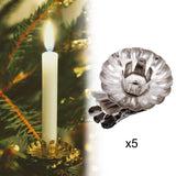 Maxbell 5x Candle Clips Bar Candlestick Holder Clips for Anniversaries Parties Decor