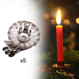 Maxbell 5x Candle Clips Bar Candlestick Holder Clips for Anniversaries Parties Decor
