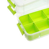 Maxbell Stack Carry Storage Box Stackable Storage Bin Nail Polish Scrapbooking Beads green