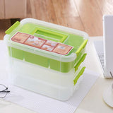 Maxbell Stack Carry Storage Box Stackable Storage Bin Nail Polish Scrapbooking Beads green