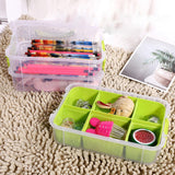 Maxbell Stack Carry Storage Box Stackable Storage Bin Nail Polish Scrapbooking Beads green