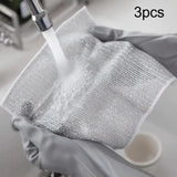 Maxbell 3x Multipurpose Multipurpose Wire Dishcloth Reusable for Pans Pots Stoves Tops