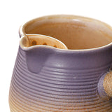 Maxbell Ceramic Teapot Durable with Rope Wrapped Handle for Restaurant Hiking Picnic Violet