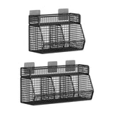 Maxbell Fruit Storage Basket Wall Mounted Hanging Kitchen Basket for Kitchen Closet