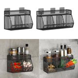 Maxbell Fruit Storage Basket Wall Mounted Hanging Kitchen Basket for Kitchen Closet
