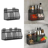 Maxbell Fruit Storage Basket Wall Mounted Hanging Kitchen Basket for Kitchen Closet