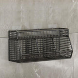 Maxbell Fruit Storage Basket Wall Mounted Hanging Kitchen Basket for Kitchen Closet