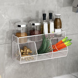 Maxbell Fruit Storage Basket Wall Mounted Hanging Kitchen Basket for Kitchen Closet