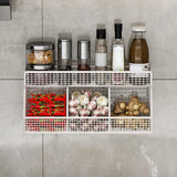 Maxbell Fruit Storage Basket Wall Mounted Hanging Kitchen Basket for Kitchen Closet