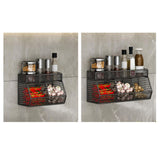 Maxbell Fruit Storage Basket Wall Mounted Hanging Kitchen Basket for Kitchen Closet