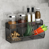 Maxbell Fruit Storage Basket Wall Mounted Hanging Kitchen Basket for Kitchen Closet